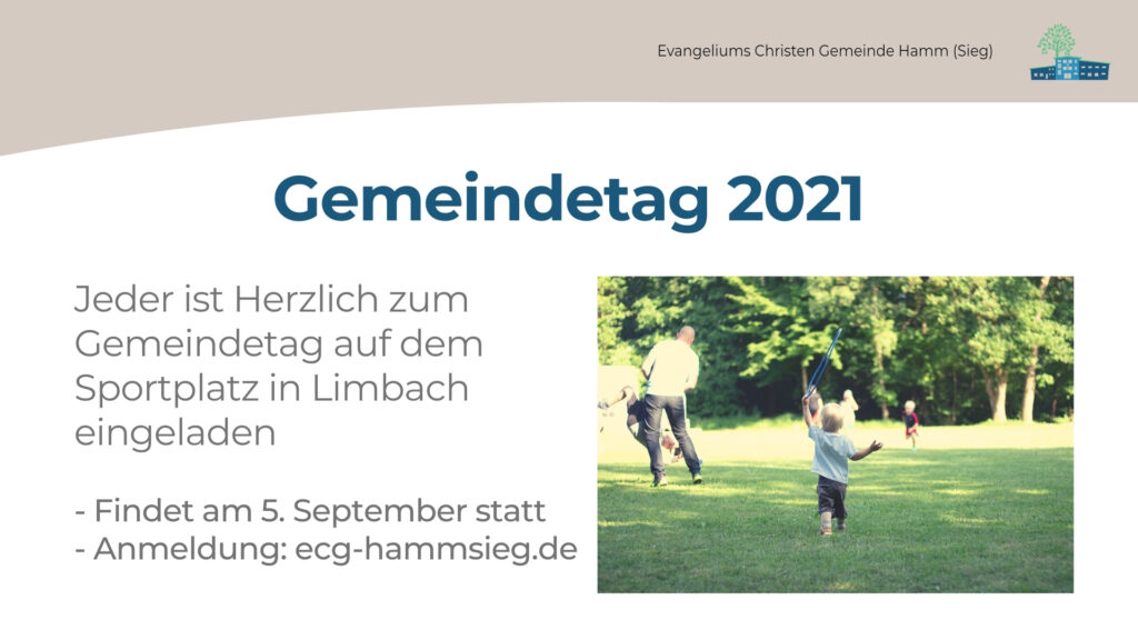 Gemeindetag 2021 der ECG Hamm Sieg